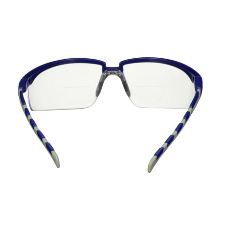3M Solus 2000 Series Safety Reader Glasses, Blue Gray Temples, Clear +1.5 Anti Fog Anti Scratch Lens (S2015AF-BLU) (7100221704)  - (20Pack) - 8