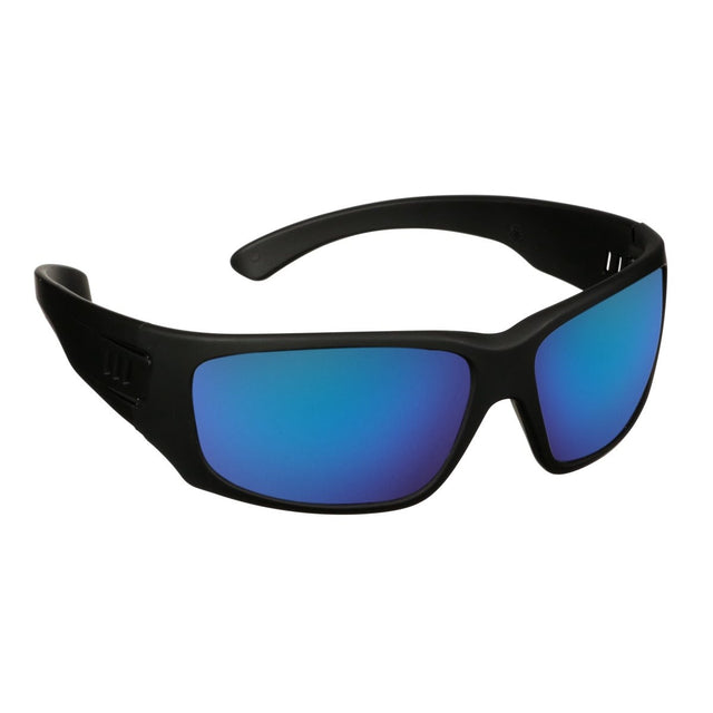3M MXE1029AF-BLK 1000 Series Safety Glasses, Black Frame, Blue-Violet Mirror Lens, Anti-Fog Anti-Scratch Coating (7100222270)  - (20 Pack)
