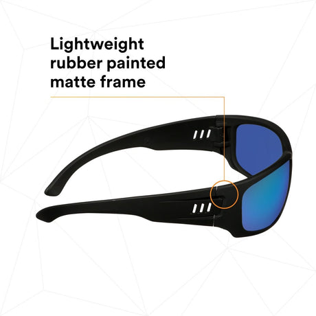 3M MXE1029AF-BLK 1000 Series Safety Glasses, Black Frame, Blue-Violet Mirror Lens, Anti-Fog Anti-Scratch Coating (7100222270)  - (20 Pack) - 5