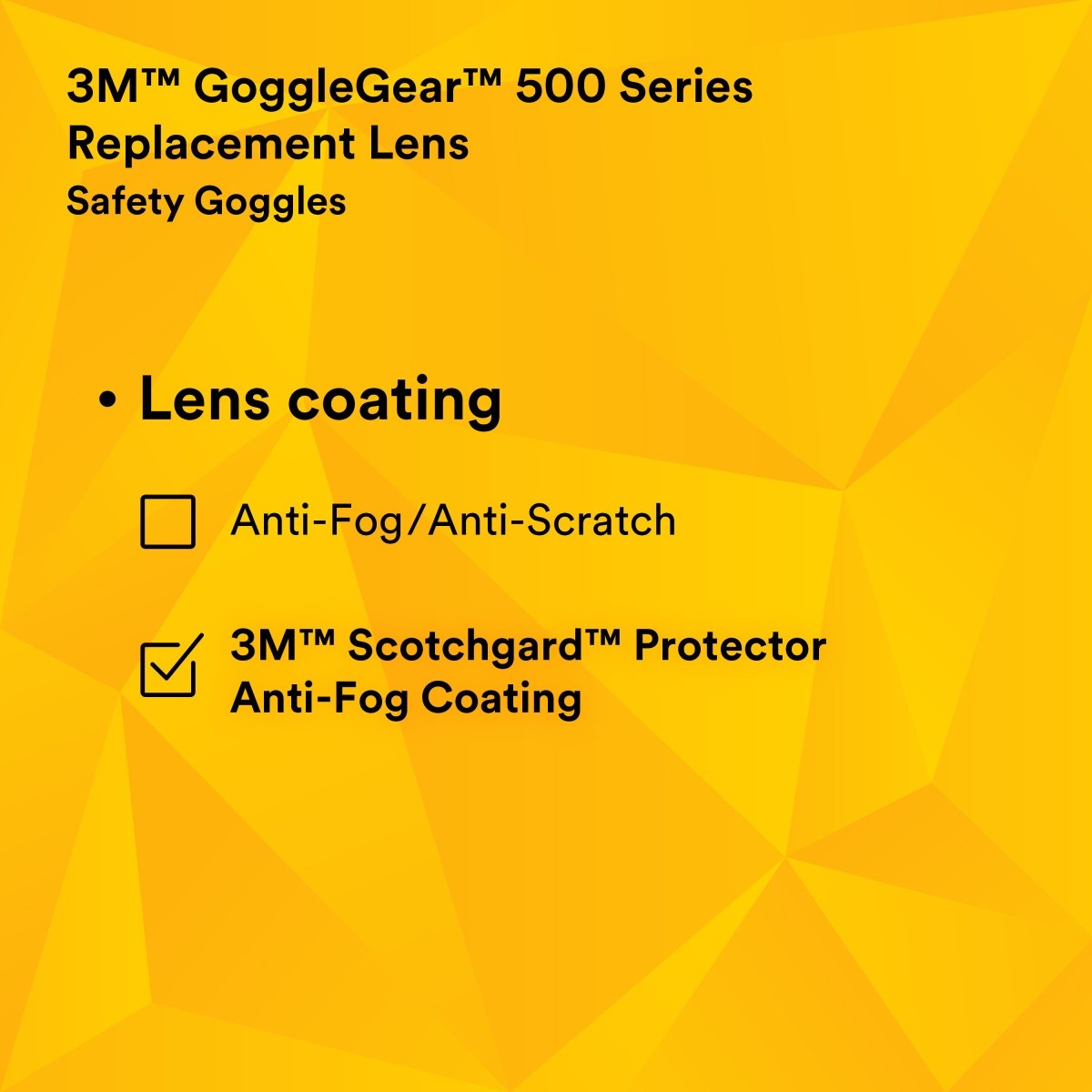 3M GG501SGAF-LENS GoggleGear 500-Series Clear Anti-Fog Anti-Scratch Replacement Lens (7100222787) (20 Pack) - 8