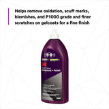 3M Perfect-It Gelcoat Compound + Polish, 1 qt (32 fl oz/946 mL) Bottle (30344) (7100223149)  - (6Pack) - 3