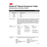 3M Perfect-It Gelcoat Compound + Polish, 1 qt (32 fl oz/946 mL) Bottle (30344) (7100223149)  - (6Pack) - 9