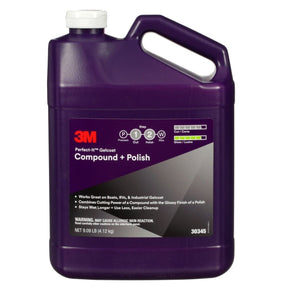 3M Perfect-It Gelcoat Compound and Polish, Professional Grade, Liquid, White, 1 gal (30345) (7100223173)  - (4Pack)