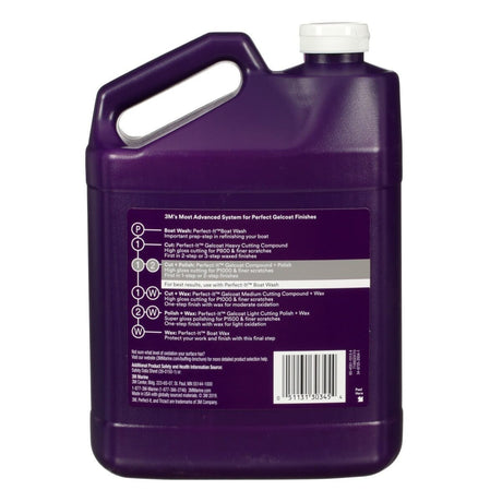 3M Perfect-It Gelcoat Compound and Polish, Professional Grade, Liquid, White, 1 gal (30345) (7100223173)  - (4Pack) - 4