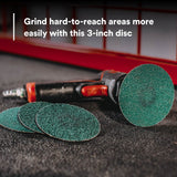 3M 36535 Green Corps Roloc Disc, 60 Grit, Green, 3 in, Cloth Backing, Coating Removal, Grinding (7100225148) (250 Pack) - 6