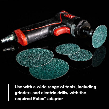 3M 36526 Green Corps Roloc Abrasive Disc 60 Grit Green 2 in (7100225150) (250 Pack) - 8
