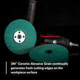 3M 36508 Green Corps Fibre Disc, 5 in x 7/8 in, 60 (7100226322) (100 Pack) - 3