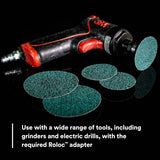 3M 36536 Green Corps Roloc Abrasive Disc, 80 Grit, Green, 3 in (7100226746) (250 Pack) - 6