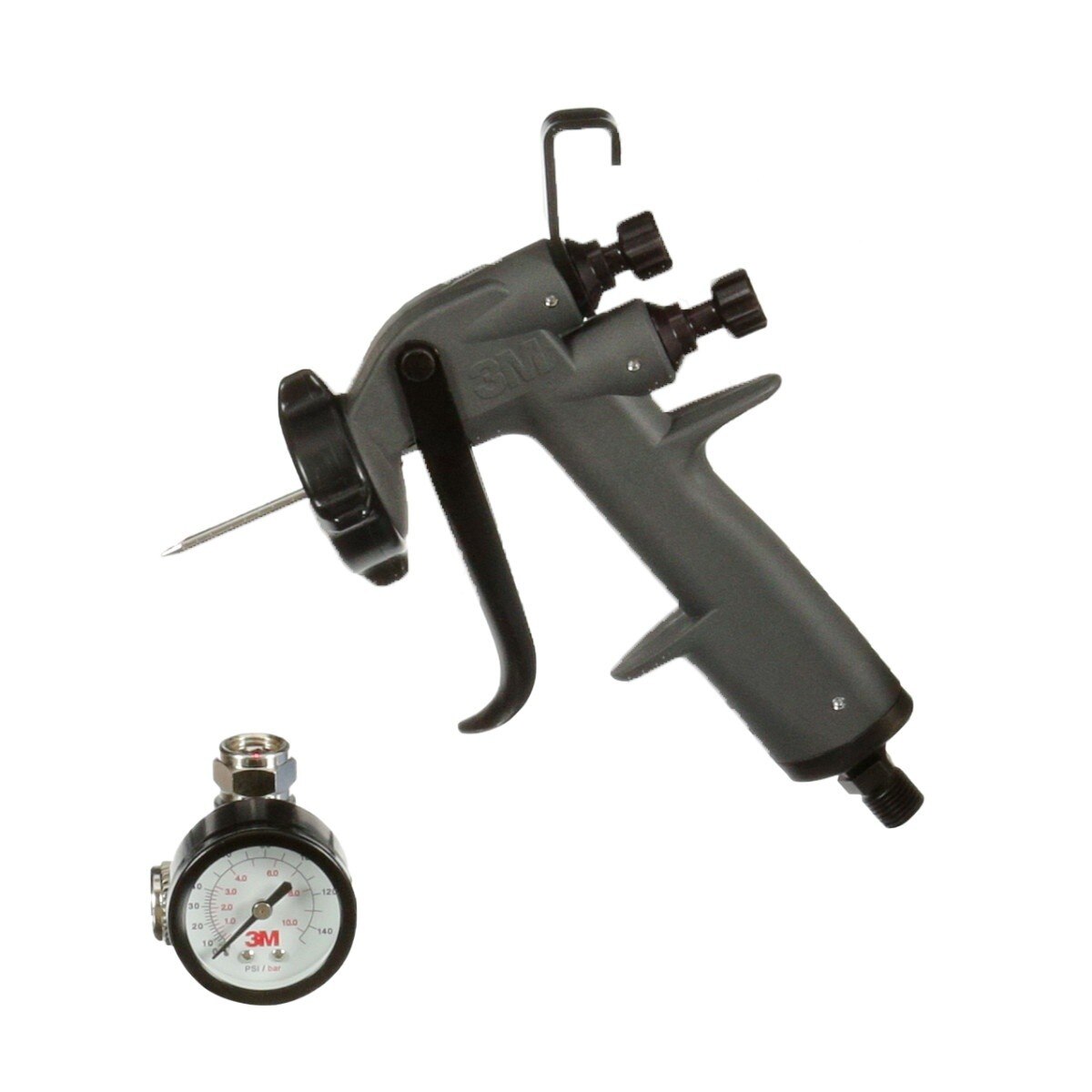 3M PPS Performance Spray Gun with Air Control Valve Kit, Gray (26832) (7100228104)  - (4Pack)