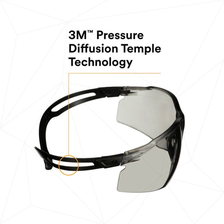 3M SF507AF-BLK SecureFit 500 Series Safety Glasses, IO Gray Anti Fog Anti Scratch Lens, Black Frame, ANSI Z87 (7100228721) (20 Pack) - 9