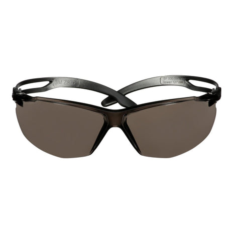 3M SF502AF-BLK SecureFit 500 Series Safety Glasses, Impact Rated ANSI Z87, Adjustable Ratchet Temples, Anti-Fog/Anti-Scratch Gray Lens, Black Frame (7100228722) (20 Pack) - 3