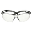 3M SF501AF-BLK Safety Glasses, 500 Series, Impact Rated ANSI Z87, Adjustable Ratchet Temples, Sporty Protective Eyewear, Anti-Fog Anti-Scratch Clear Lens, Black Frame (7100228736) (20 Pack)