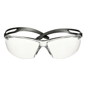 3M SF501AF-BLK Safety Glasses, 500 Series, Impact Rated ANSI Z87, Adjustable Ratchet Temples, Sporty Protective Eyewear, Anti-Fog Anti-Scratch Clear Lens, Black Frame (7100228736) (20 Pack)