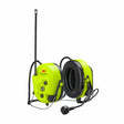 3M MT73H7B4610NA PELTOR LiteCom Plus Headset, Neckband Earmuffs Hearing Protection with 2-Way Radio, Noise-Cancelling Microphone, Yellow (7100229215)
