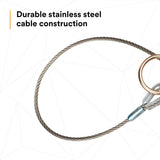 3M 5900552 DBI-SALA Pass-Thru Cable Tie-Off Adapter Anchor, Stainless Steel, Silver, 10 ft (7100231778) - 7