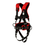 3M 1161205 PROTECTA Comfort Construction Style Positioning Safety Harness, Black, Medium Large (7100232012) (60 Pack) - 3