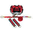 3M 1200101 PROTECTA PRO-Line Temporary Horizontal Lifeline System, Web, 60 ft, Two 6 ft Tie Off Adaptors, Carrying Bag, Red (7100232036) (2 Pack)