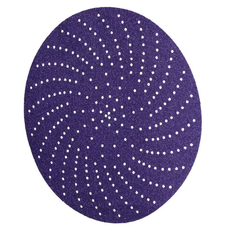 3M 732U Xtract Hookit Paper Disc, 80+ to 220+, C-weight, Purple, 6 in, 600LG Multi-Hole (7100232736) (300 Pack)