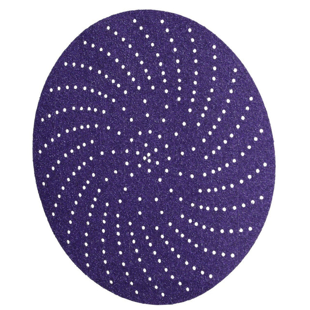 3M 732U Xtract Hookit Paper Disc, 80+ to 220+, C-weight, Purple, 6 in, 600LG Multi-Hole (7100232736) (300 Pack)