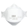3M 9205+ BULK Aura N95 Particulate Respirator, Flat Fold 3-Panel, Standard Size, White, Individually Wrapped (7100232940) (440 Pack)