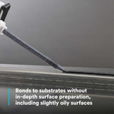 3M 8710NS DP8710NS Scotch-Weld Low Odor Acrylic Adhesive DP, Black, Non-Sag Structural Two-Part with 10 Minute Open Time Duo-Pak (45 mL) (7100233349) (12 Pack) - 3
