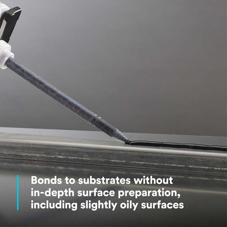3M 8710NS DP8710NS Scotch-Weld Low Odor Acrylic Adhesive DP, Black, Non-Sag Structural Two-Part with 10 Minute Open Time Duo-Pak (45 mL) (7100233349) (12 Pack) - 3