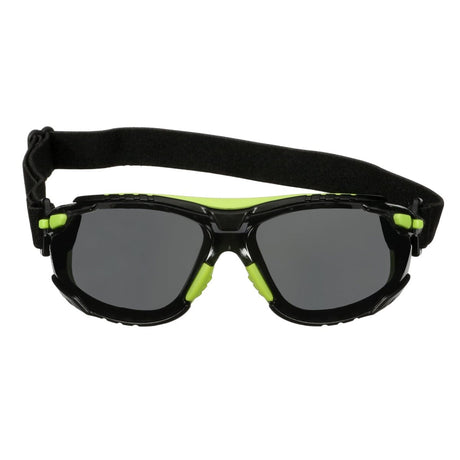 3M S1202SGAF-TSKT Solus 1000 Series Safety Glasses, Green Black, Gray Anti Fog Anti Scratch Lens, TPE Gasket with Strap (7100235154) (20 Pack) - 2