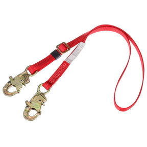 3M 1385301 PROTECTA PRO Adjustable Webbing Position Lanyard, 3/4 in Hooks, 6 ft, Red, 310 lb Capacity (7100236074) (16 Pack)