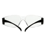 3M SecureFit 100 Series Safety Glasses Clear Anti-Scratch Lens Black Temples (7100238171)  - (100Pack) - 7