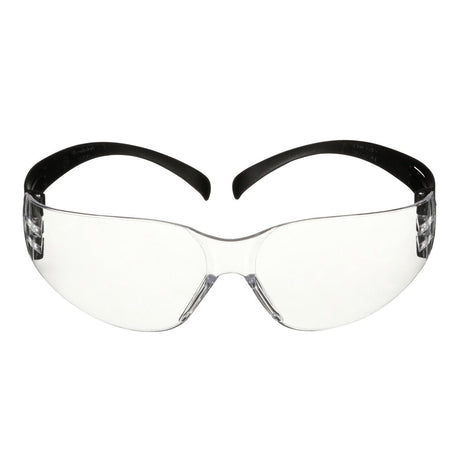 3M SecureFit 100 Series Safety Glasses Clear Anti-Scratch Lens Black Temples (7100238171)  - (100Pack) - 8