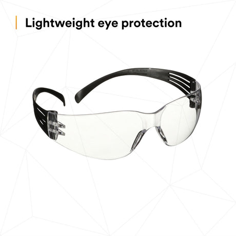 3M SF101AF-BLK SecureFit 100 Series, Black Temples, Clear Anti-Fog/Anti-Scratch Lens (7100238175)  - (100 Pack) - 10
