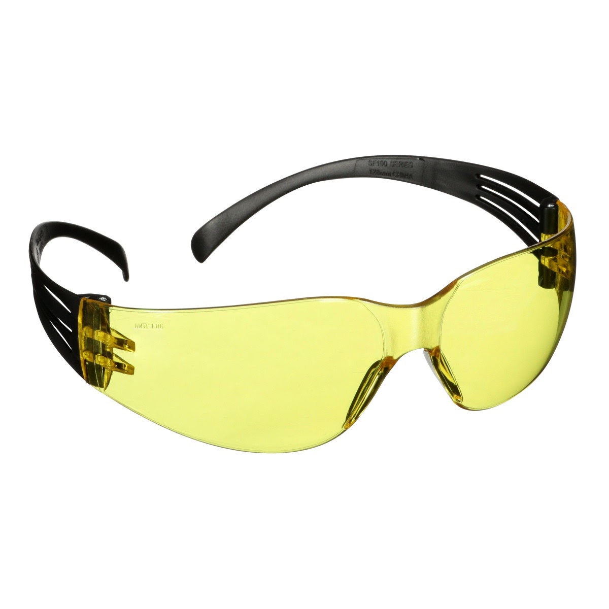 3M SF103AF-BLK SecureFit 100 Series, Black Temples, Amber Anti-Fog/Anti-Scratch Lens (7100238183)  - (20Pack) - 10