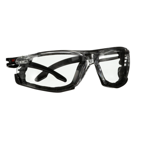 3M SF501SGAF-BLK-FM SecureFit 500 Series Safety Glasses, Anti-Fog Coating, Anti-Scratch Clear Lens, Black Frame with Foam Gasket, ANSI-ISEA Z87.1-2020 (7100238909) (400 Pack) - 3