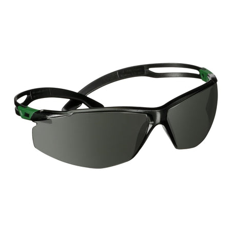 3M SF530AF-GRN SecureFit 500 Series Safety Glasses ANSI Z87 Impact Rated IR 3.0 Gray Anti Fog Anti Scratch Lens Black Green Frame (7100239086)  - (20 Pack) - 4