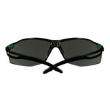 3M SF530AF-GRN SecureFit 500 Series Safety Glasses ANSI Z87 Impact Rated IR 3.0 Gray Anti Fog Anti Scratch Lens Black Green Frame (7100239086)  - (20 Pack) - 7