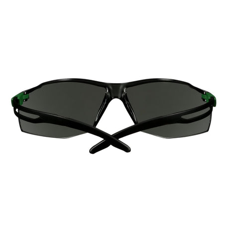 3M SF530AF-GRN SecureFit 500 Series Safety Glasses ANSI Z87 Impact Rated IR 3.0 Gray Anti Fog Anti Scratch Lens Black Green Frame (7100239086)  - (20 Pack) - 7