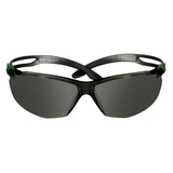 3M SF530AF-GRN SecureFit 500 Series Safety Glasses ANSI Z87 Impact Rated IR 3.0 Gray Anti Fog Anti Scratch Lens Black Green Frame (7100239086)  - (20 Pack) - 8