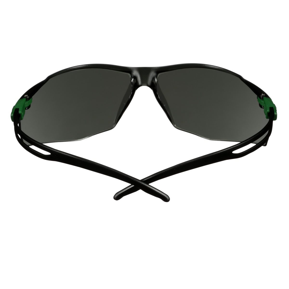 3M SF530AF-GRN SecureFit 500 Series Safety Glasses ANSI Z87 Impact Rated IR 3.0 Gray Anti Fog Anti Scratch Lens Black Green Frame (7100239086)  - (20 Pack) - 9