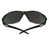 3M SF530AF-GRN SecureFit 500 Series Safety Glasses ANSI Z87 Impact Rated IR 3.0 Gray Anti Fog Anti Scratch Lens Black Green Frame (7100239086)  - (20 Pack) - 9