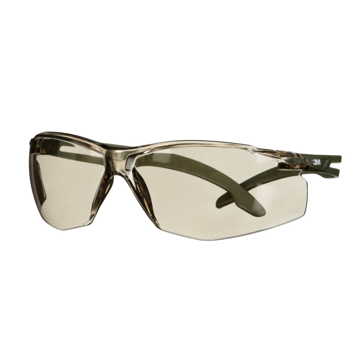 3M SecureFit 500 Series Safety Glasses, Scotchgard Anti Fog Coating, Anti Scratch, Light Brown Lens, Olive Frame, ANSI Z87.1-2020 (SF528SGAF-DGR) (7100239191)  - (20Pack) - 2