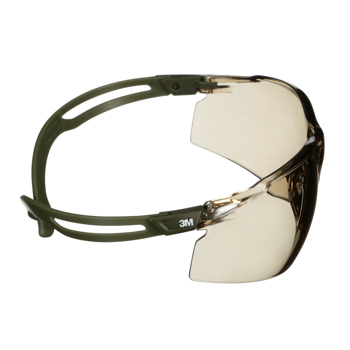 3M SecureFit 500 Series Safety Glasses, Scotchgard Anti Fog Coating, Anti Scratch, Light Brown Lens, Olive Frame, ANSI Z87.1-2020 (SF528SGAF-DGR) (7100239191)  - (20Pack) - 9