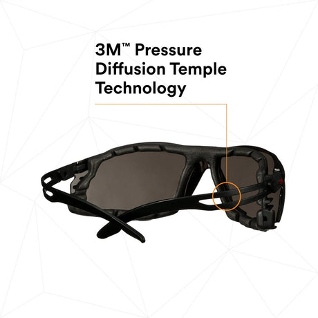 3M SF502SGAF-BLK-FM SecureFit 500 Series Safety Glasses, Gray Lens, Black Frame, Anti-Fog Coating, Anti-Scratch, Foam Gasket (7100239195)  - (20 Pack) - 3