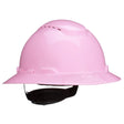 3M SecureFit Full Brim Hard Hat, Pink, Vented, 4-Point Pressure Diffusion Ratchet Suspension, with UVicator Sensor, Medium (H-813SFV-UV) (7100239746)  - (20Pack)