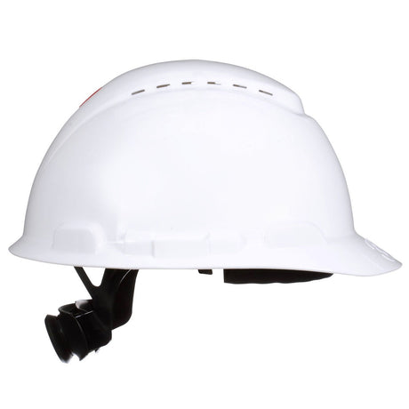 3M H-701SFV-UV SecureFit Cap Style Hard Hat, White, Vented, Uvicator Sensor, 4-Point Ratchet Suspension, ANSI Z89.1, Medium (7100239984) - 2