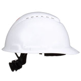 3M H-701SFV-UV SecureFit Cap Style Hard Hat, White, Vented, Uvicator Sensor, 4-Point Ratchet Suspension, ANSI Z89.1, Medium (7100239984)  - (20Pack) - 2