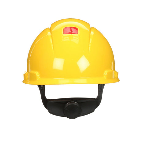 3M H-702SFV-UV SecureFit Vented Cap Style Hard Hat with UVicator Sensor, Yellow, 4-Point Ratchet Suspension, ANSI Z89.1, Medium (7100239986)  - (20 Pack)