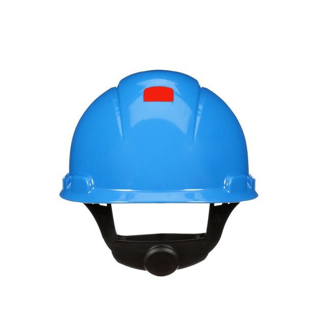 3M H-703SFR-UV SecureFit Blue Non-Vented Cap Style Safety Helmet with Uvicator Sensor, 4-Point Pressure Diffusion Ratchet Suspension, ANSI Z89.1 (7100239987)  - (20Pack)