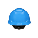 3M H-703SFR-UV SecureFit Blue Non-Vented Cap Style Safety Helmet with Uvicator Sensor, 4-Point Pressure Diffusion Ratchet Suspension, ANSI Z89.1 (7100239987)  - (20Pack) - 3