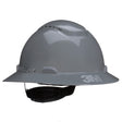 3M SecureFit Full Brim Hard Hat, Grey, Vented, 4-Point Pressure Diffusion Ratchet Suspension with UVicator (H-808SFV-UV) (7100239989)  - (20Pack)