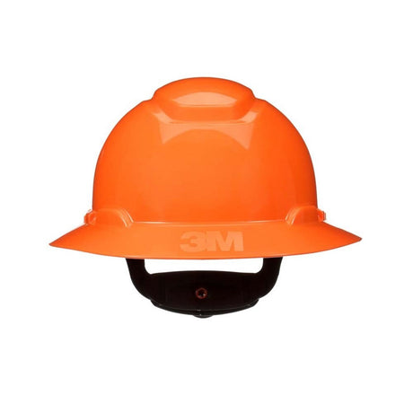 3M H-806SFR-UV SecureFit Full Brim Hard Hat, Orange, Non-Vented with Uvicator and 4-Point Ratchet Suspension (7100239992)  - (20Pack)